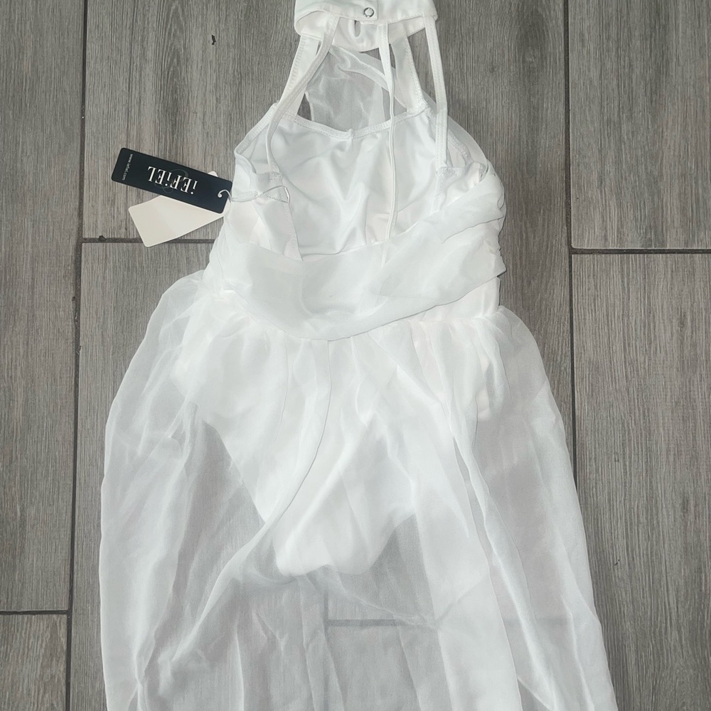 White lyrical dance costume dance wear